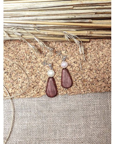 Wooden earrings