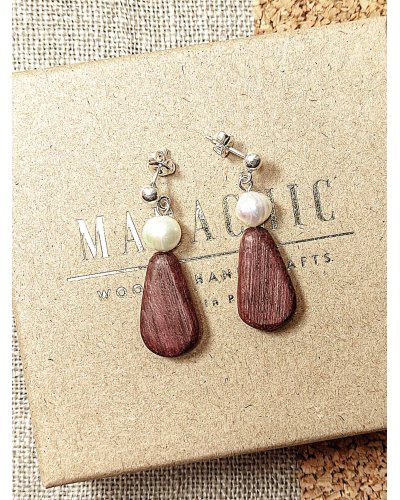 Wooden earrings