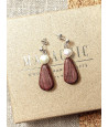 Wooden earrings