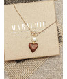 Chain with a wooden heart