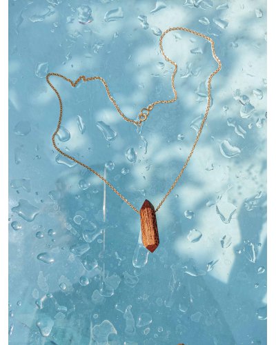 Chain with a wooden heart