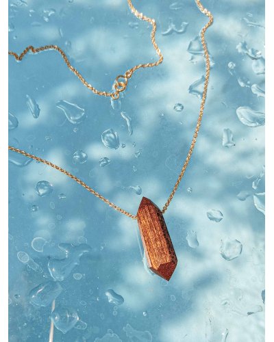 Chain with a wooden heart