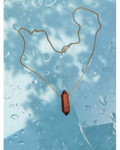 Chain with a wooden heart