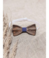 Hand-carved wooden bow tie