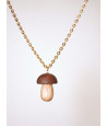 Necklace with mushroom