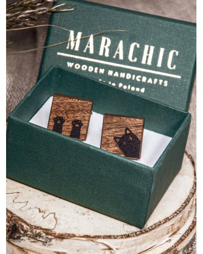 Kocie spinki do mankietów