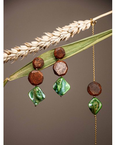 Green Magic Earrings