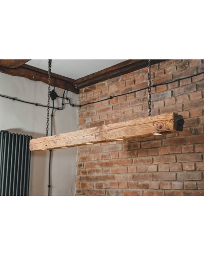 Wooden beam lamp