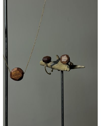 Drewniany diament pierścionek regulowany