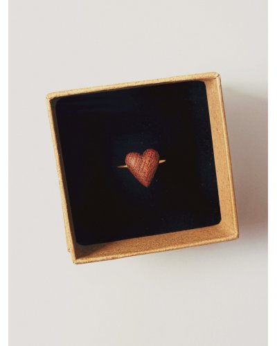 Wooden diamond ring