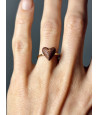 Wooden diamond ring