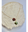 Drewniany diament naszyjnik