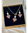 Pearl love necklace