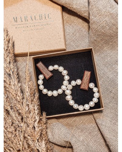 Pearl circles earrings