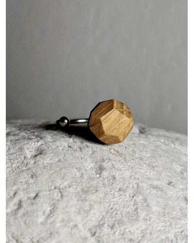 Wooden diamond ring