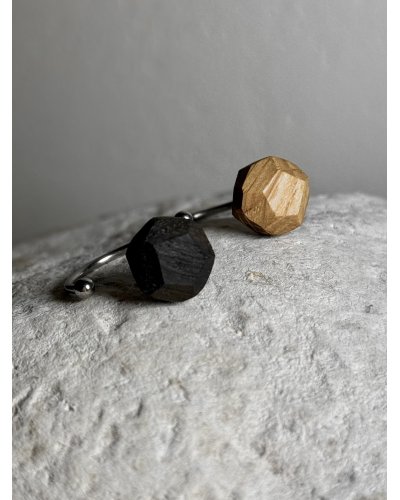 Wooden diamond ring