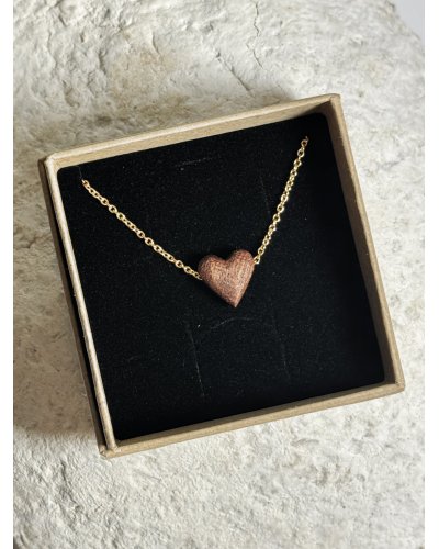 Chain with a wooden heart