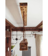 Wooden beam lamp