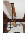 Wooden beam lamp