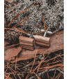 Wooden cuff links