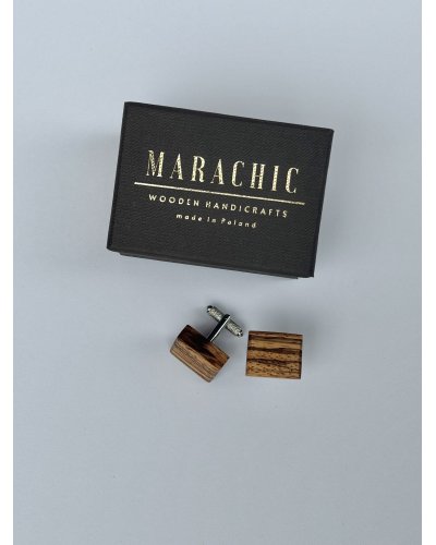 Wooden cuff links