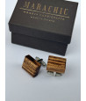 Wooden cuff links