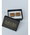 Wooden cuff links