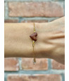 Bracelet with a wooden heart