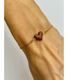 Bracelet with a wooden heart