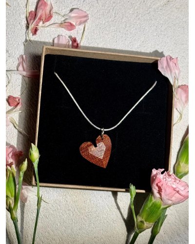 Diamond heart chain
