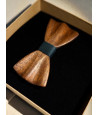 Hand-carved wooden bow tie SAPELI WOOD