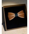 Hand-carved wooden bow tie SAPELI WOOD