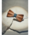 Hand-carved wooden bow tie SAPELI WOOD