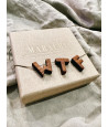 Necklace with wooden pendants WTF MARACHIC