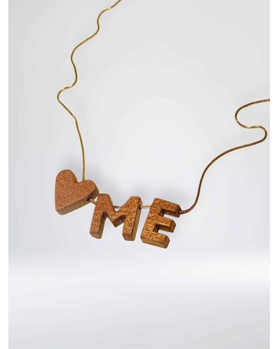 Drewniane WTF naszyjnik