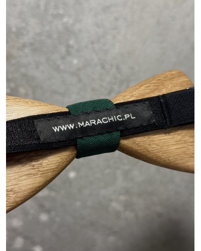 Drewniana muszka ręcznie rzeźbiona NATURAL OAK