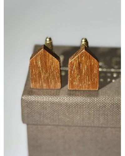 Drewniana muszka z poszetką