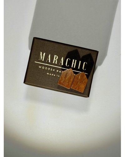 Drewniana muszka z poszetką