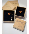 Bracelet with a wooden heart