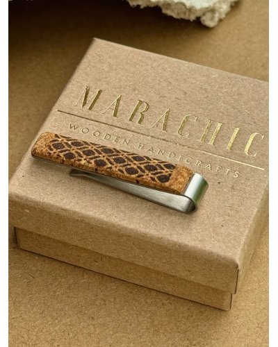 Wooden tie clip and cufflinks. A gift for him!