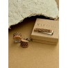 Wooden tie clip and cufflinks. A gift for him!