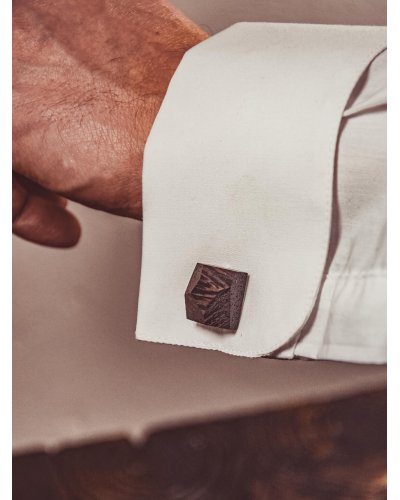 Wooden cufflinks