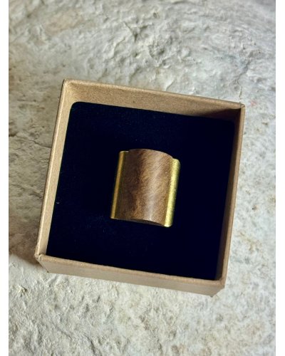Large Wooden Ring - Unique Artistic Handcrafted Jewelry