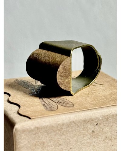 Large Wooden Ring - Unique Artistic Handcrafted Jewelry