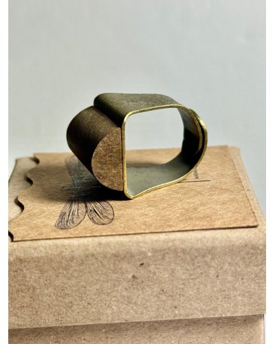 Large Wooden Ring - Unique Artistic Handcrafted Jewelry