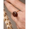 Wooden diamond ring. A unique handicraft as a gift for her.