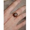 Wooden diamond ring. A unique handicraft as a gift for her.