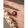 Wooden diamond ring. A unique handicraft as a gift for her.