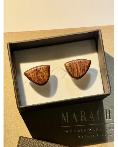 Spinki do Mankietów Jatoba FOCUS | Oryginalny Kształt Drewniany