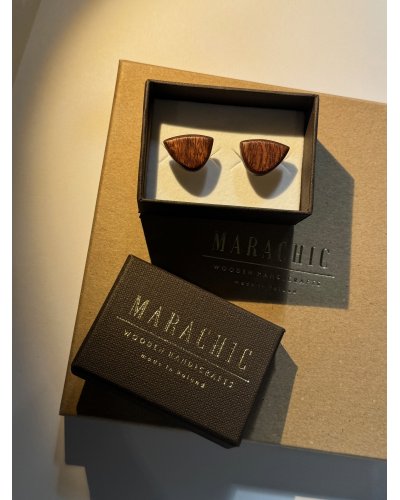 Wooden cufflinks FOCUS